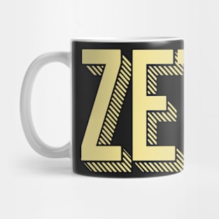 Yellow Zeta Sunshine Letter Mug